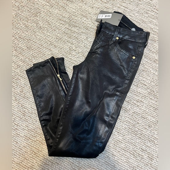 7 for all mankind leather pants (not worn) - Picture 2 of 11